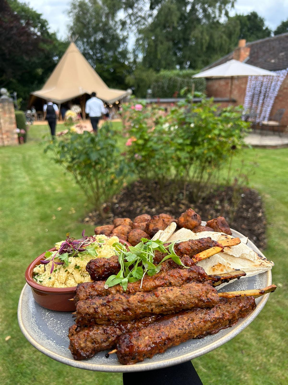 Luxury Farm Tipi Wedding Catering